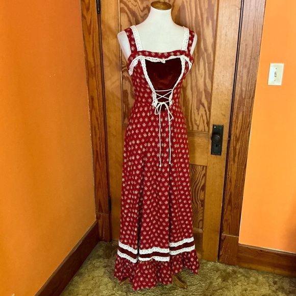 Vintage 70s floral maxi dress - Picture 6 of 15